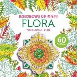 Kolorowanka z origami Flora
